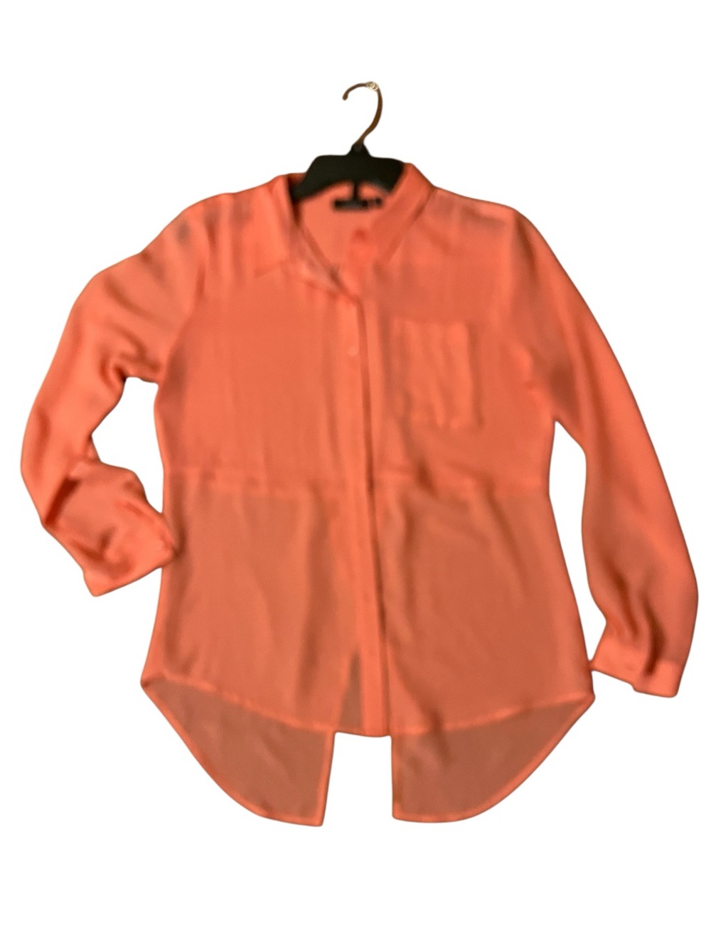 Apt. 9 Coral Button-Up Blouse